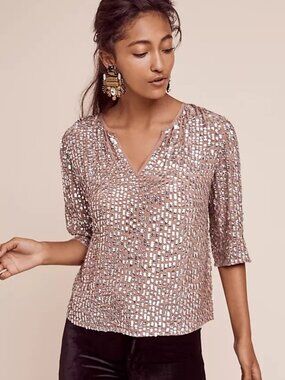 Velvet Sequin Top